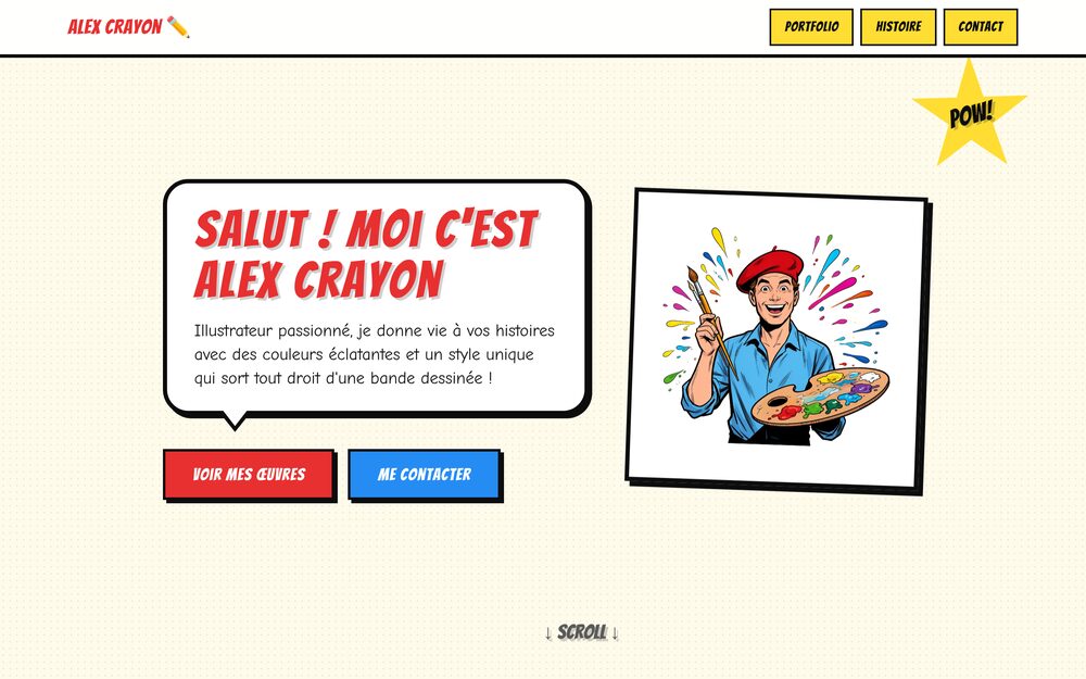 Aperçu du site BD Showcase