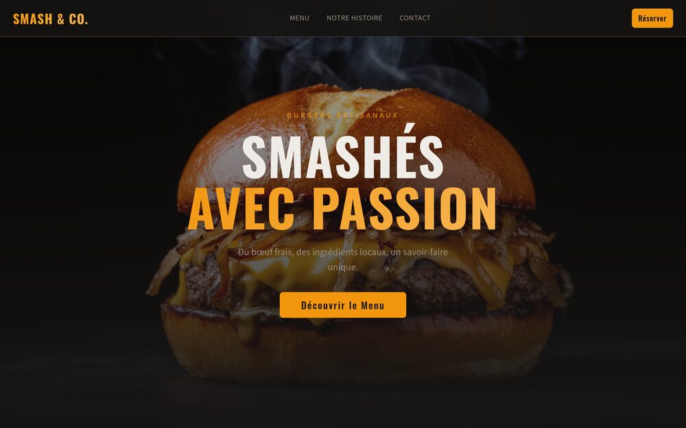 Aperçu du site Smash & Co.