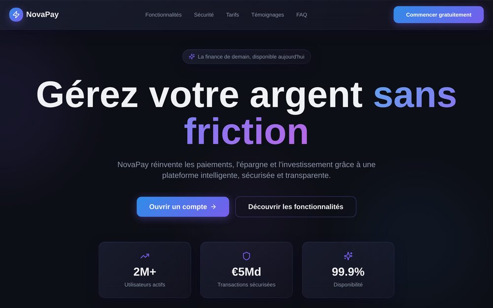 Aperçu du site Flot