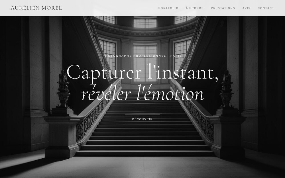 Aperçu du site Studio Folio